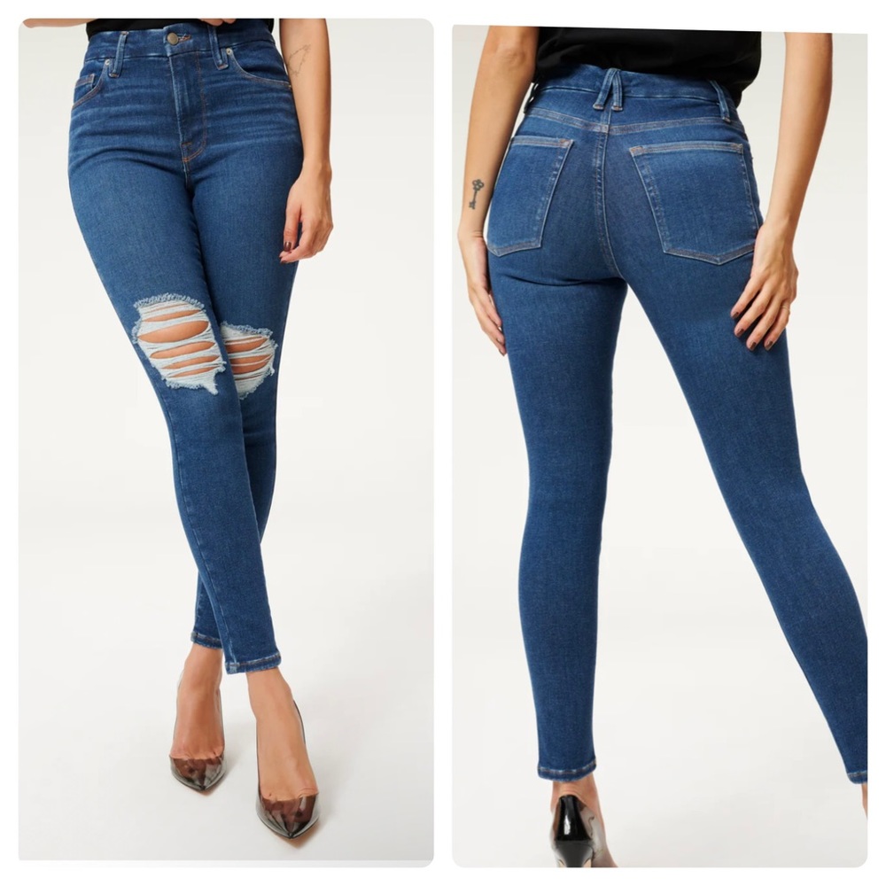 Good American Always Fits Good Legs Jeans SZ 6-12 Blue05